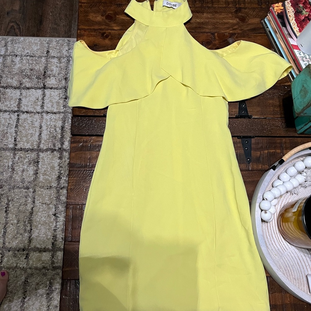 DO+BE One Shoulder Yellow Dress